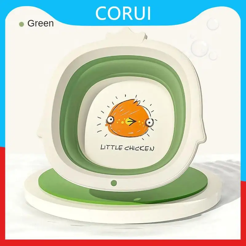 

1pc Household Baby Small Basin Hanging Folding Basins Plastic Travel Outdoor Camp Wash Basins Bathroom Kitchen Accessories Safe