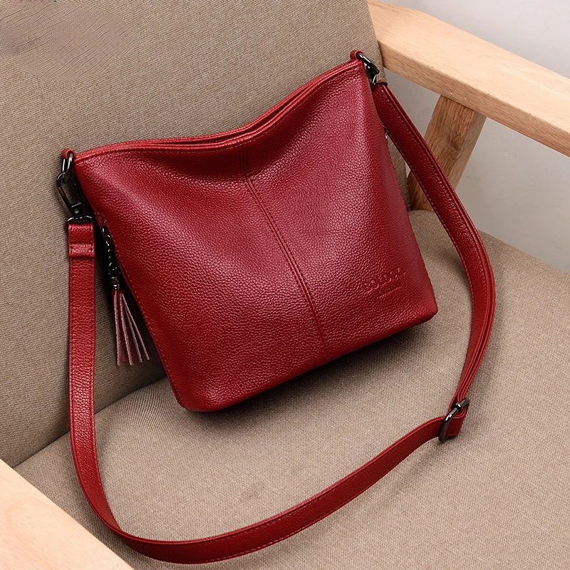 

Роскошные дамские сумочки, мягкая кожаная сумка через плечо для женщин, повседневный дизайнерский тоут на ремне, Женская сумка, 2022
