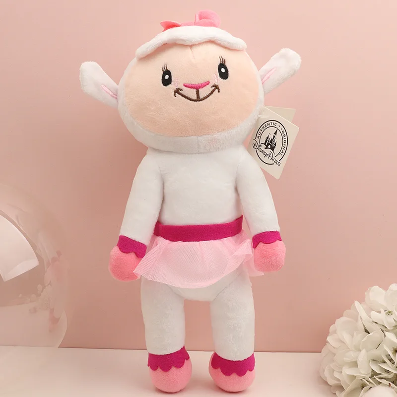 Фото Набор плюшевых игрушек Disney Doc Mcstuffins Kawaii Lambie Sheep Hallie Hippo Stuffy Dragon, мягкие куклы для девочек, детские вещи в стиле аниме №5