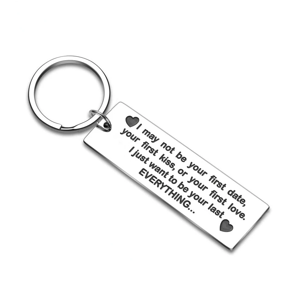 

Valentine Day Birthday Keychain Gifts for Boyfriend Husband from Girlfriend Wife Her Him Couples Keychains Anniversary Key Ring