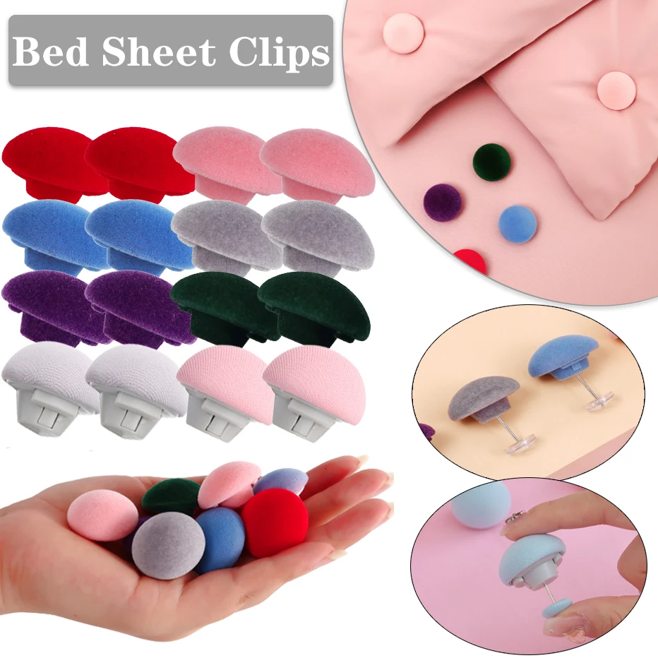 

Buckles Holder Bed Sheet Gripper Mushroom Clip Anti Clip Duvet Fastener Fixator Slip New Blanket Cover Quilt Quilt