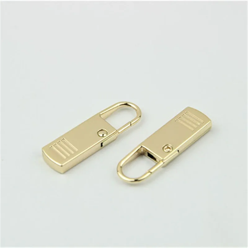 30Pcs 11X38mm 5/8/10# Zipper Puller Spring Snap Buckle Removable Zip Slider Head for Metal Nylon Resin Zips Pendant Repair Tools