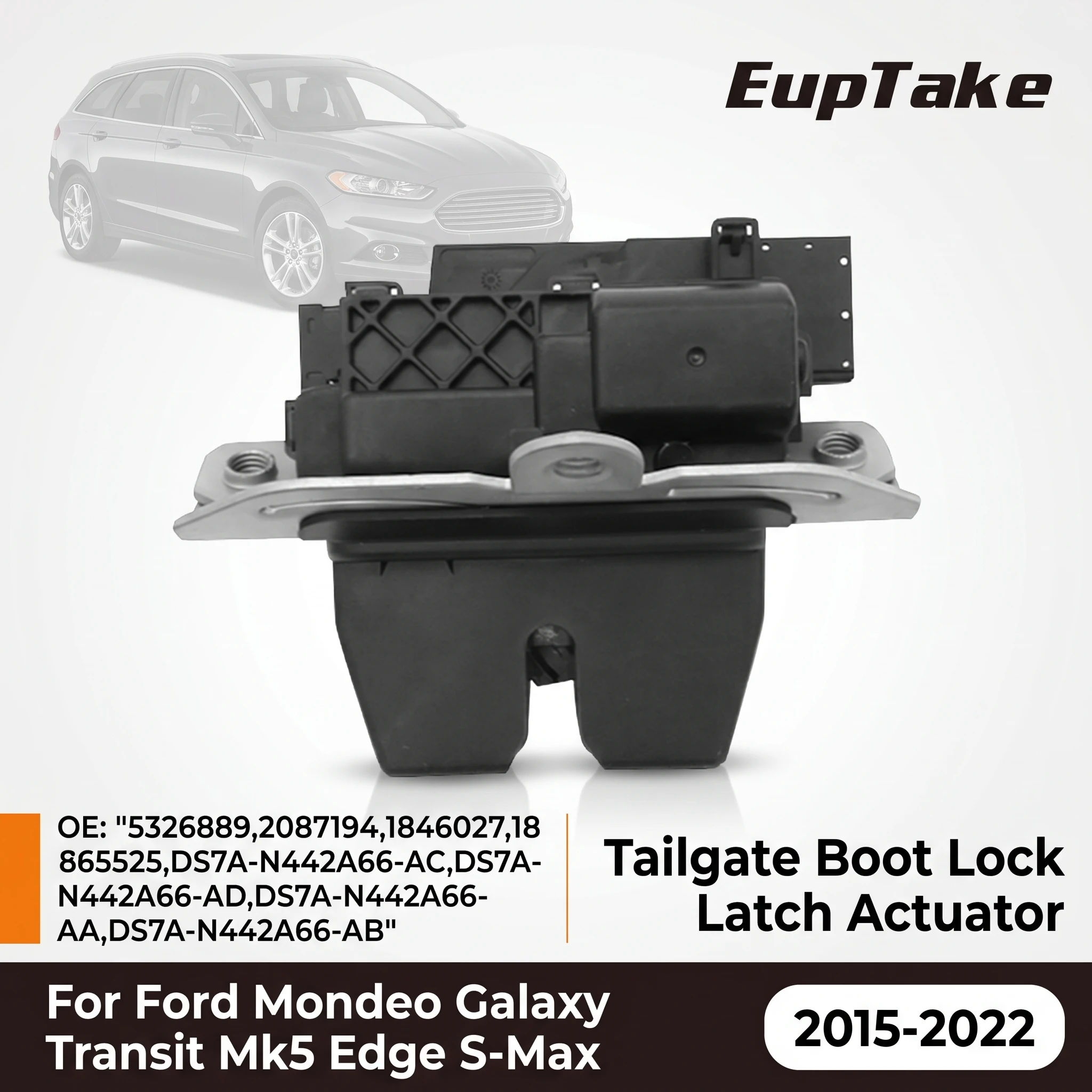 Фото Привод замка багажника 5326889 DS7AN442A66AC для Ford Mondeo, Galaxy, Transit Mk5, Edge, S-Max, 5-контактный, без электропривода №1