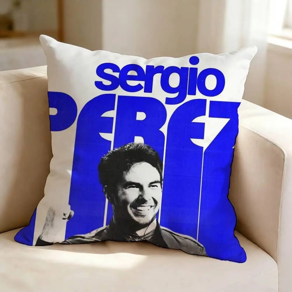 Наволочка с двусторонним принтом Racing driver C-Checo 11 S-Sergio P-Perez, квадратная, для спальни, прикроватная, для дивана, чехол для подушки (art.: 3920dbba4170f) - 3920dbba4170f