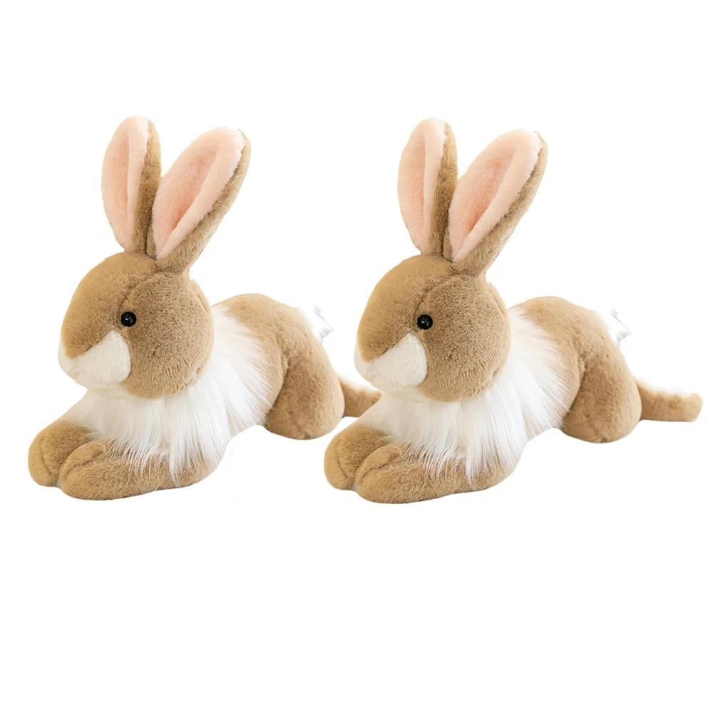 

Cute Rabbit Stuffed Animal Doll Plush Bunny Toys 2023 New Year Mascot Rabbit Plush Cartoon Doll Decoration for Home Living Room