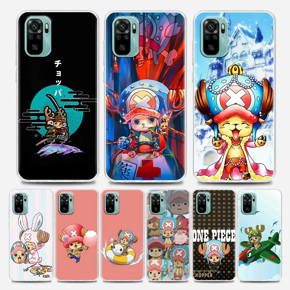 

Anime One Piece Cute Cartoon Chopper Clear Redmi Case for Note 7 8 9 10 5G 8T Pro 8 8A 7A 9A 9C K20 K30 K40 Y3 10X 4G Silicone