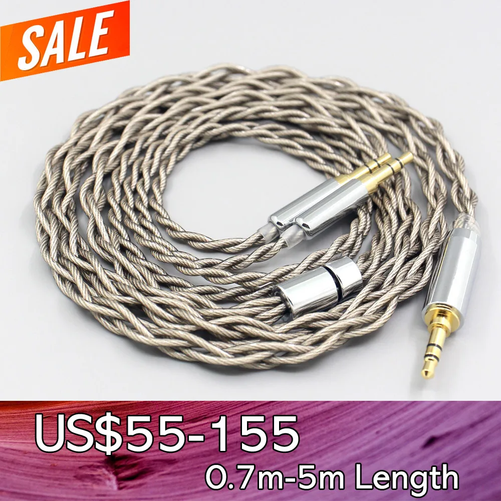 Enlarge 99% Pure Silver + Graphene Silver Plated Shield Earphone Cable For KENNERTON GJALLARHORN MAGNI M-12s JORD GOLDPLANAR GL2000 GL12