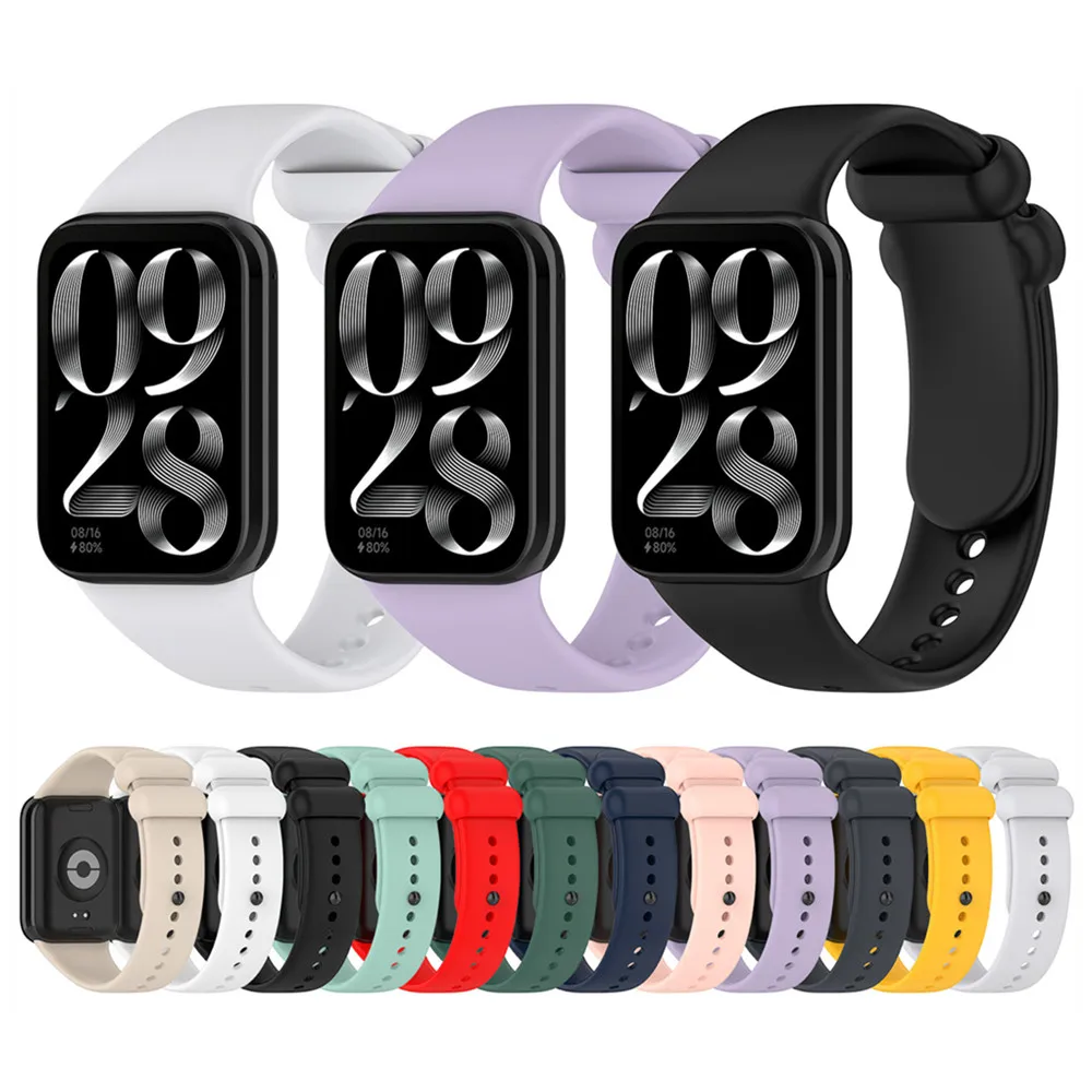 Силиконовый ремешок для Xiaomi Mi Band 9 pro часов Smart 8 спортивный браслет замена