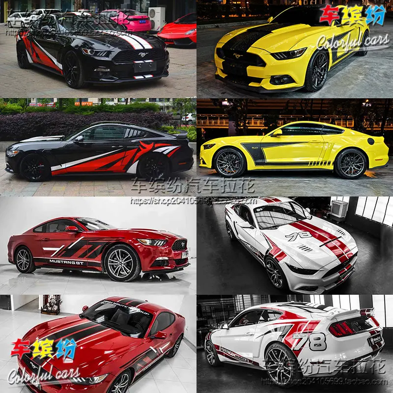 

Car stickers FOR Ford Mustang body appearance decoration personalized custom fashion sports decals film