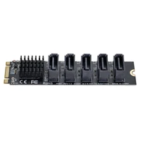ngff key bm to jmb575 2280 sata 3 0 6gbps converter port 5 ports adapter