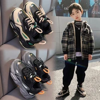 childrens sports shoes new 2022 spring boys girls off white shoes brand baby toddler leather casual shoes fashion kids sneakers