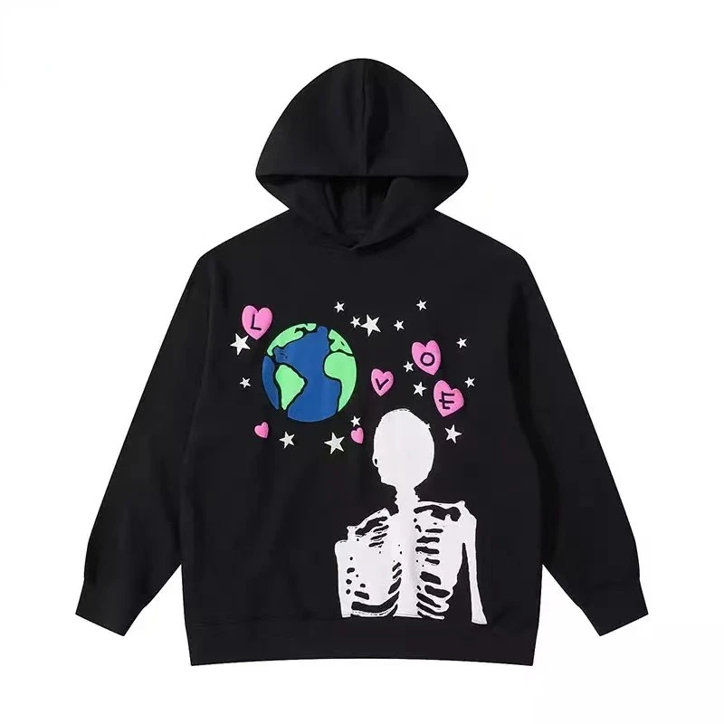 

Men's Fashion Hoodies Autumn Winter Oversized Vintage Streetwear Hip Hop Print Harajuku Hooded Sweatshirt Casual Uniex Pullover