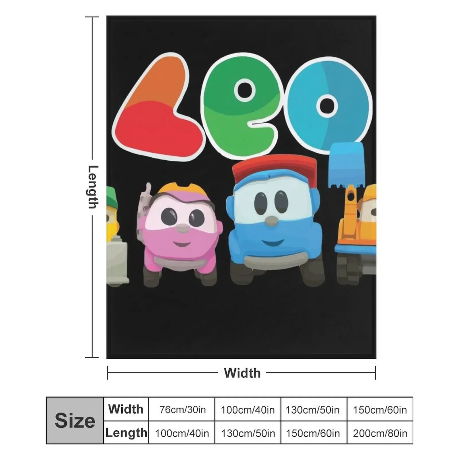 LEO грузовик и друзья LIFTY SCOPP LEA Пледы Мягкие декоративные одеяла