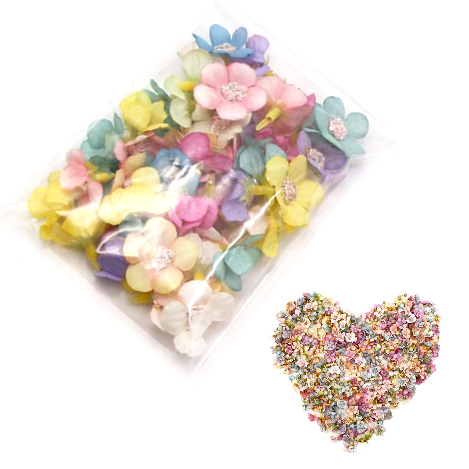 

Fake Flower Heads 50 Pcs Bulk Silk Flowers Multicolor Fake Daisy Flowers Mini Artificial Flowers Heads Fake Flowers For
