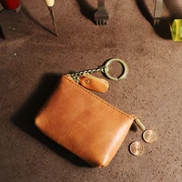 coin purse for women and men high quality classic luxury designer coin pouch genuine leather chain keychain