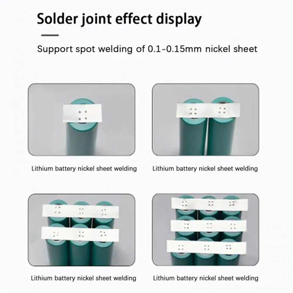 

Professional Circuit Board Heat Conduction Mini Spot-welder 10AWG Wire Lithium Battery Welding