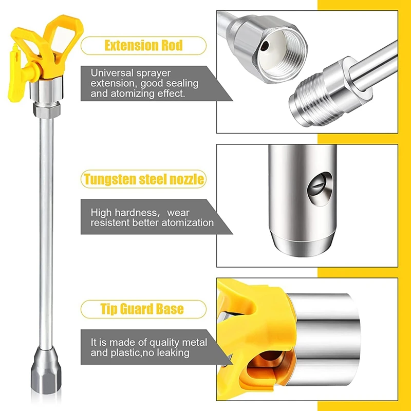 Акция! Набор безвоздушных инструментов для распыления краски 4 шт. удлинитель 11 8