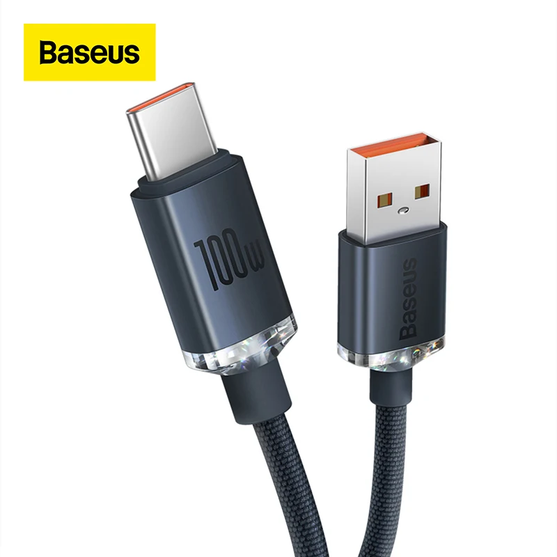 

Кабель зарядный Baseus USB Type-C, 100 Вт, 5 А, 100 Вт
