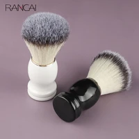 rancai 1pcs makeup brushes beard shaving brush wooden handle bristle hair salon barber soap foam shave men facial cleaning tools