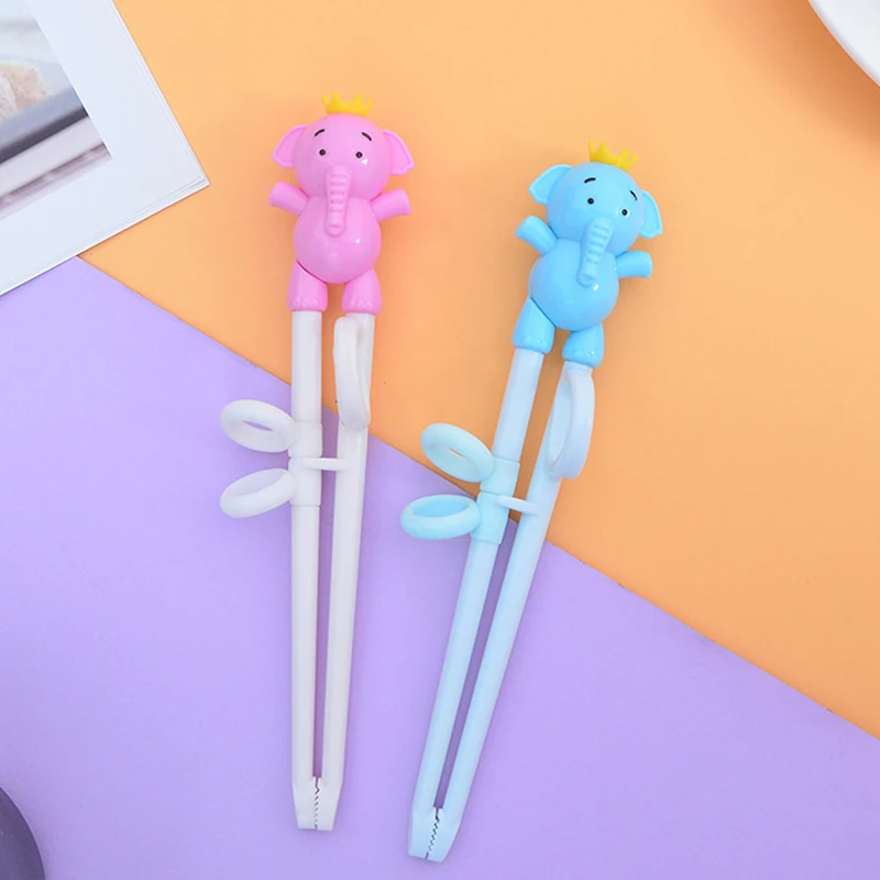 

Cute Baby Learning Chopsticks Cartoon Animal Beginner Chopstick Tableware Silicone ABS Chopsticks Kids Eating Training Helper