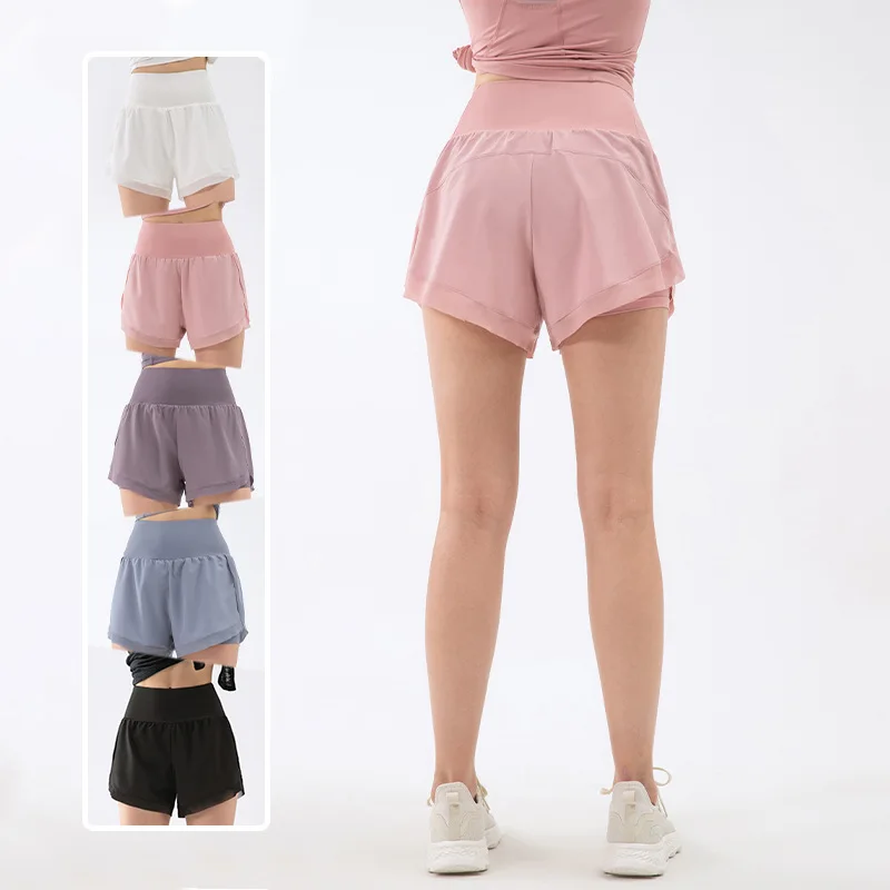 

Шорты женские для спортзала, шорты для йоги, тренировок, спорта, повседневные штаны для бега и фитнеса, уличные короткие леггинсы для бега, женские шорты