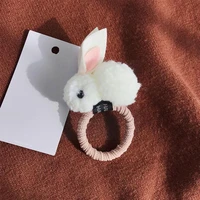 kids hair accessories rabbit ears hairpin hair band ring felt cute three dimensional female rope rabbit plush hairpin x4i9
