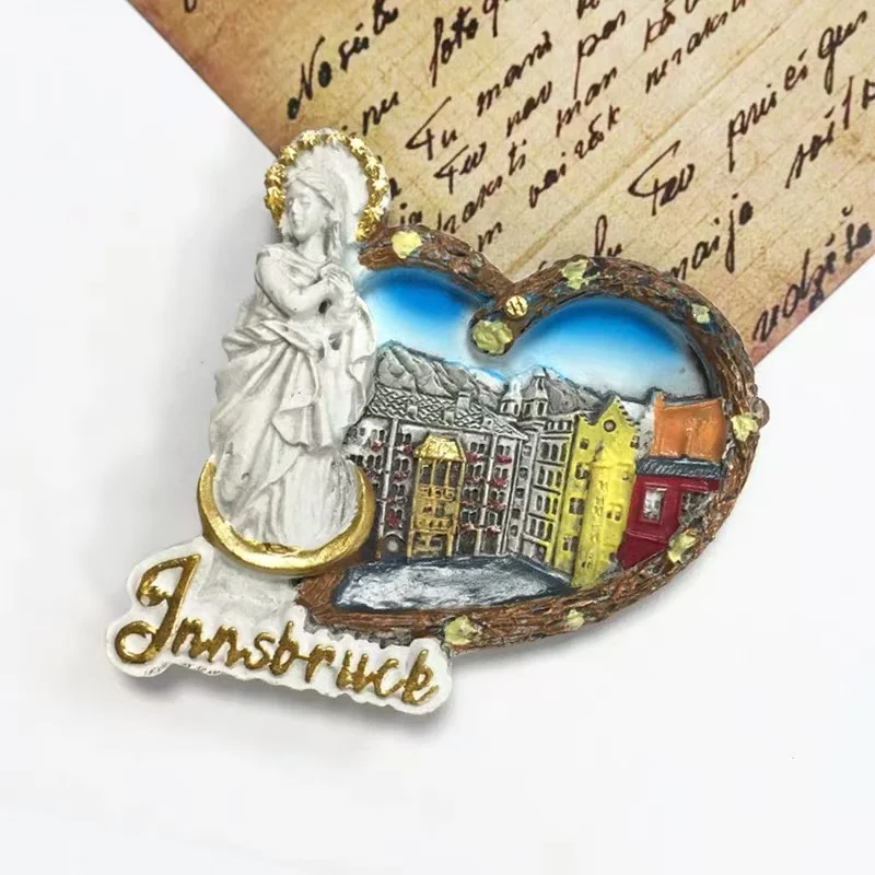 Австрия Innsbruck большой городской высококачественный холодильник с магнитными