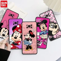 minnie mouse fundas for xiaomi poco x3 nfc f3 gt m3 m4 x3 x4 pro tpu soft phone case for redmi note 9s 9 10 8 11 pro cover