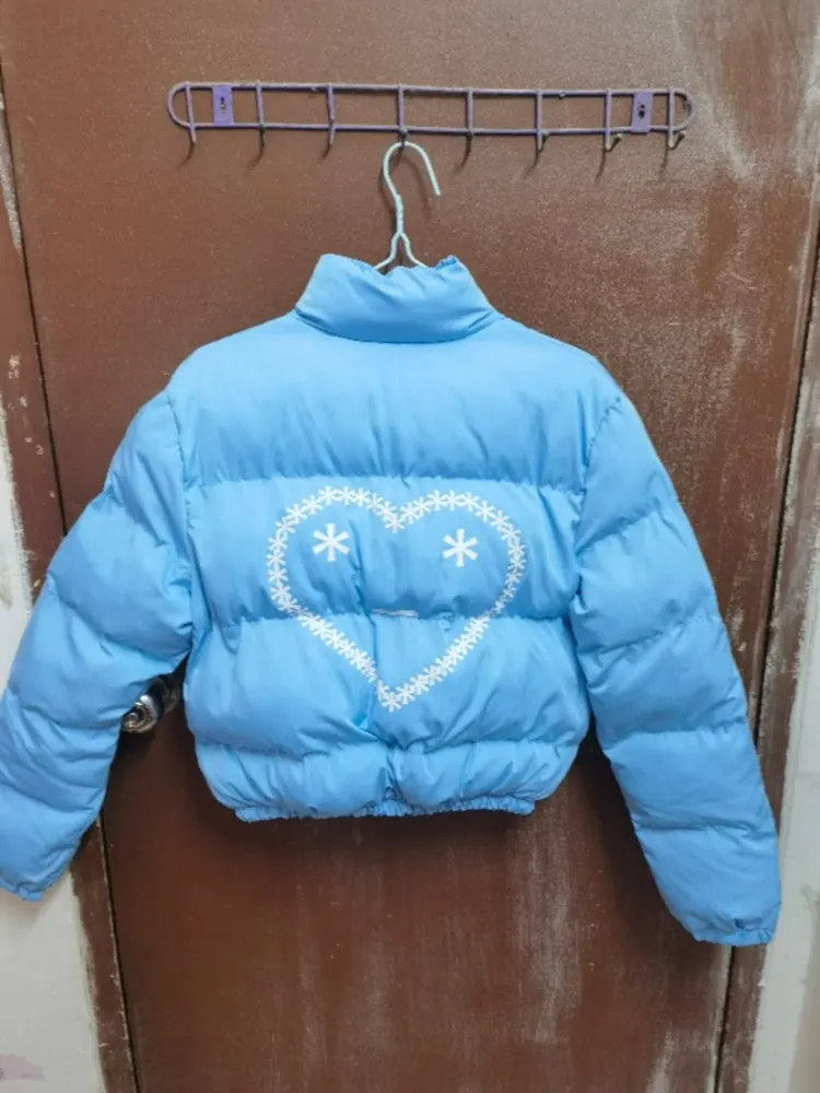 Wishyear 2023 Fashion Street Clothes Puffer Jacket Women Cotton Padded Cropped Bubble Coat Parkas Winter Warm Overcoat Outwear