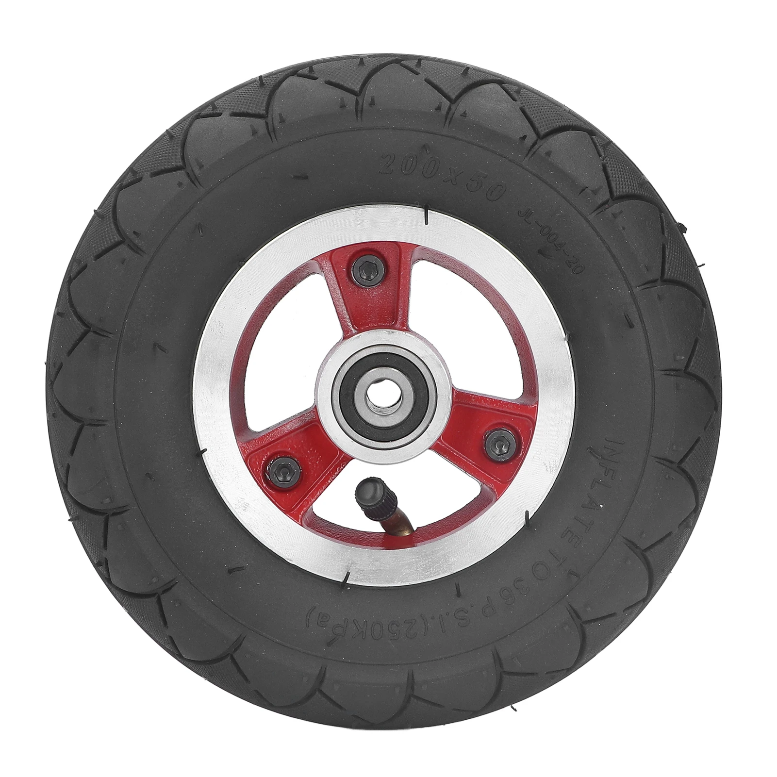 

200x50mm Solid Tires 8in Explosion Proof Nonskid Electric Scooter Wheels with Alloy Hub