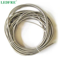 ledfre inside 6mm x outside 8mm high quality single lock 304 stainless steel cable wire wrap tube lf14101