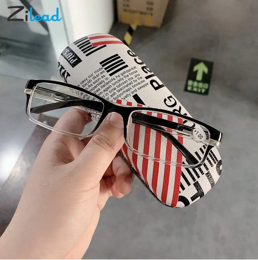 

Очки Zilead для чтения с блокировкой сисветильник, мужские прозрачные компьютерные увеличительные очки, пресбиопические очки с диоптриями + 1,0 + 2,5