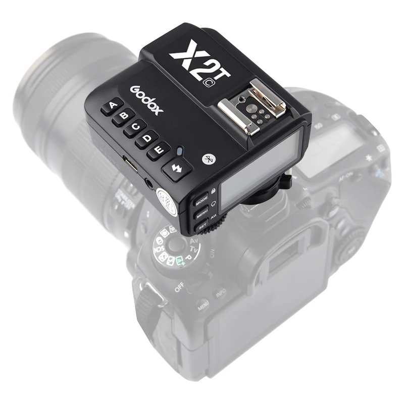 Godox X2T-C X2T-N X2T-S X2T-F X2T-O X2T-P TTL 1/8000s HSS Беспроводной трансмиттер триггер для вспышки