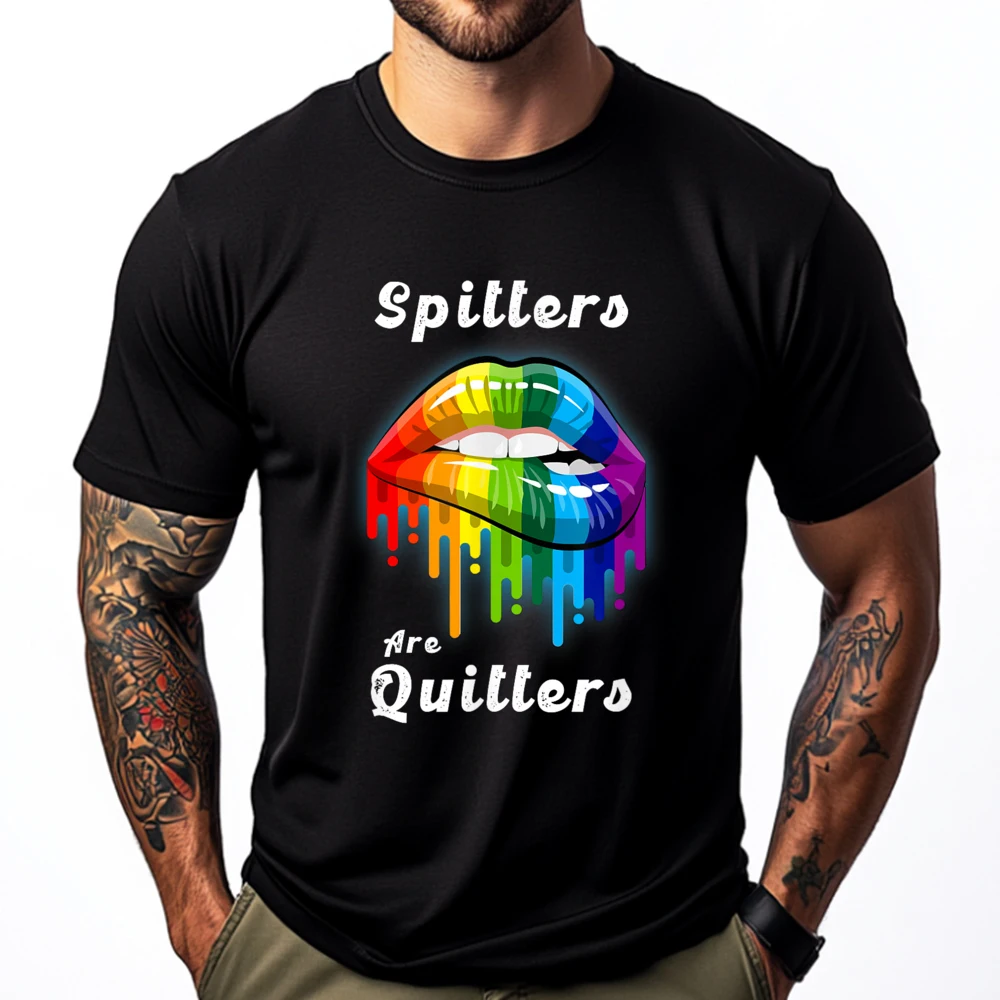Spitters Are Quitters Funny Dirty Saying Забавный юмор для взрослых Уличная одежда Футболка Camisas De