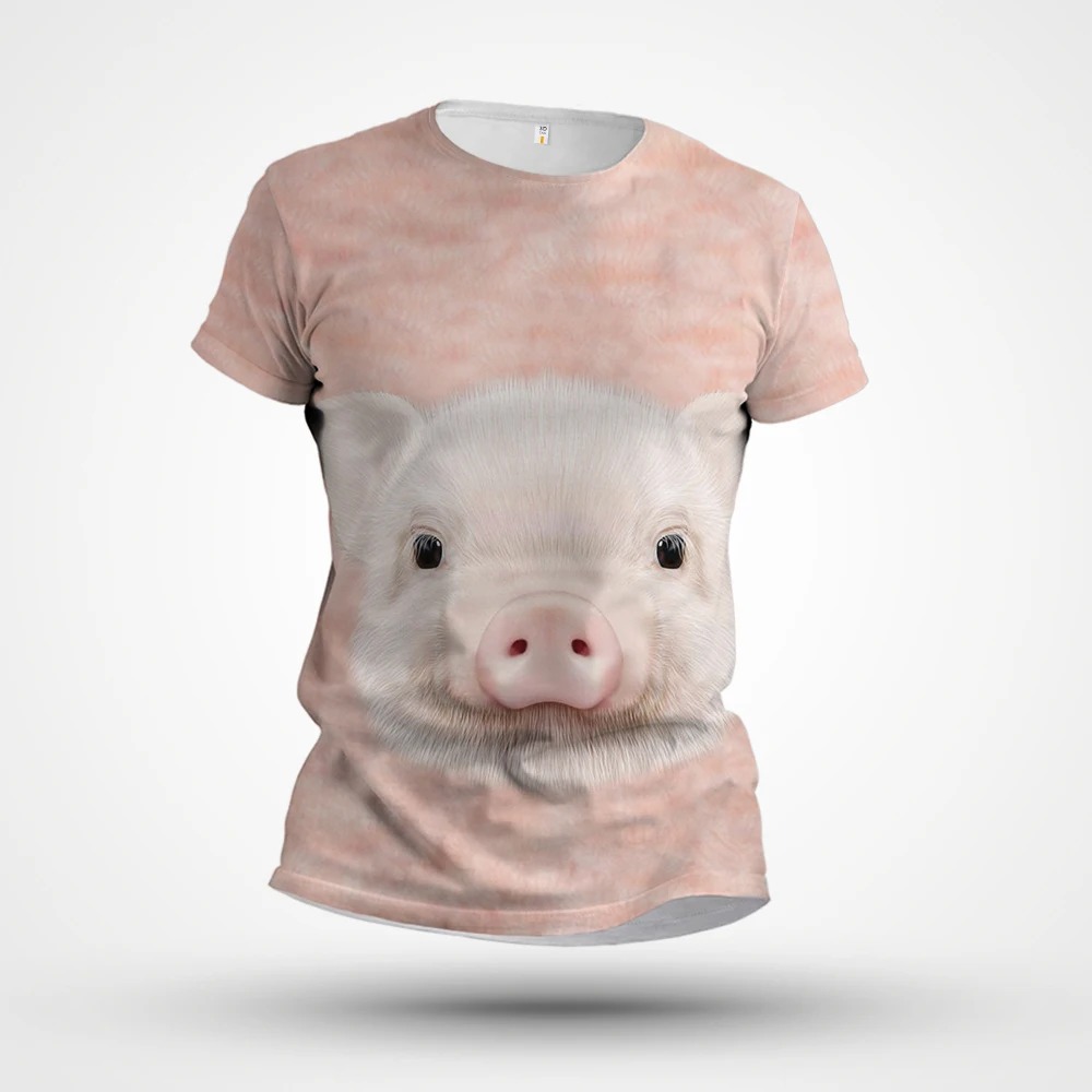 

Новинка 2023, удобная летняя футболка, прямые продажи с завода, Повседневная индивидуальная модная футболка с 3D-принтом животных