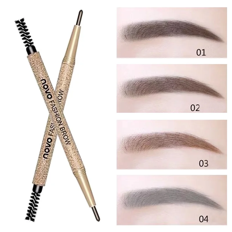 

Eyebrow Pen Waterproof Fork Eyebrow Tattoo Pencil Long Lasting Professional Fine Sketch Double Headed Eye Brow Makeup Maquillage