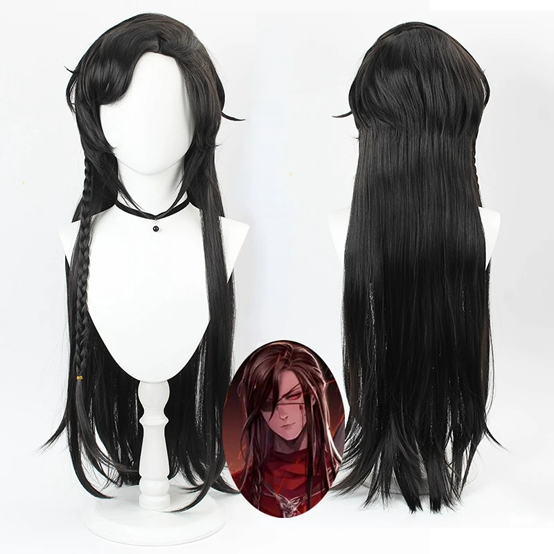

Парик для косплея из аниме Tian Guan Ci Fu Hua Cheng, термостойкие синтетические волосы HuaCheng в китайском стиле, парики для ролевых игр