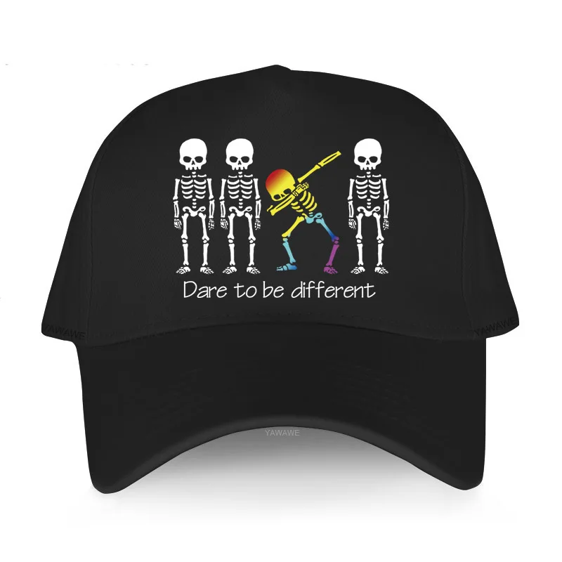 

Baseball Cap Spring Summer Solid Sunhat Dare To Be Different LGBT Dabbing Skeleton Halloween yawawe brand Hip Hop Fishing Hat