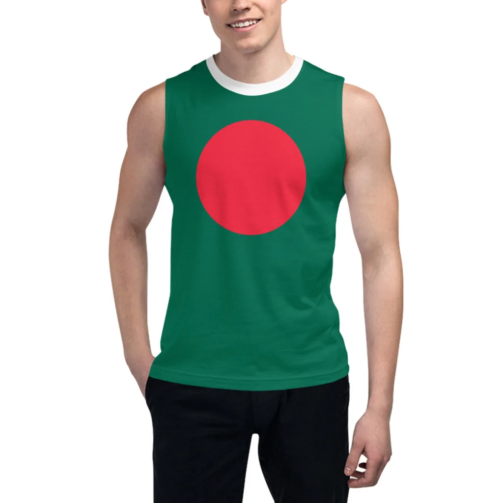 

Футболка без рукавов с флагом Бангладеш 3D мужская футболка для спортзала майки для фитнеса джоггеры баскетбольный тренировочный жилет