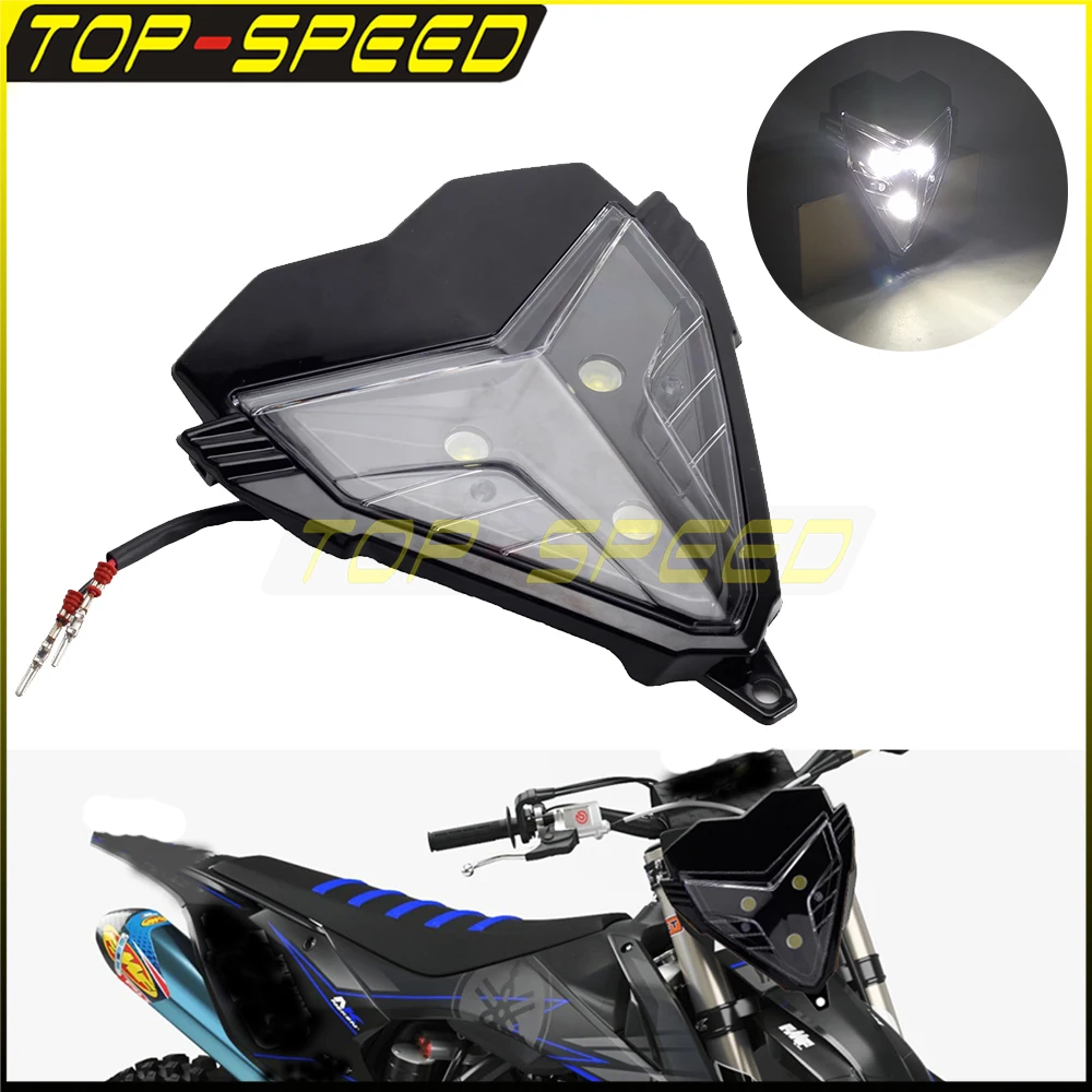 

Motorcycle LED Running Light Plastic Headlight 12V Head Lamp For Harley Honda Yamaha Suzuki Kawasaki Dual Sport Street Dirt Bike