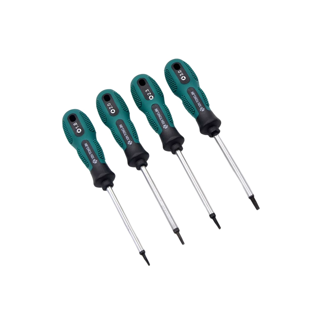 

Набор отверток 4 шт., набор отверток с нескользящей ручкой, три точки, универсальные клавиатуры для снятия и ремонта мебели, фен для волос