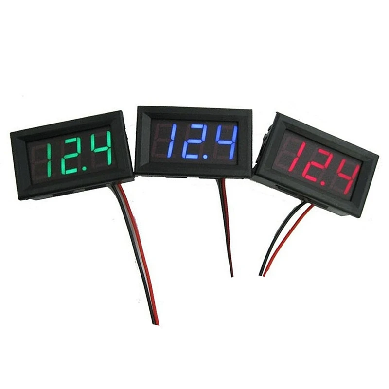 

0,56 дюймовый мини Вольтметр постоянного тока 0-30 в светодиодный дисплей Вольтметр цифровой панельный измеритель