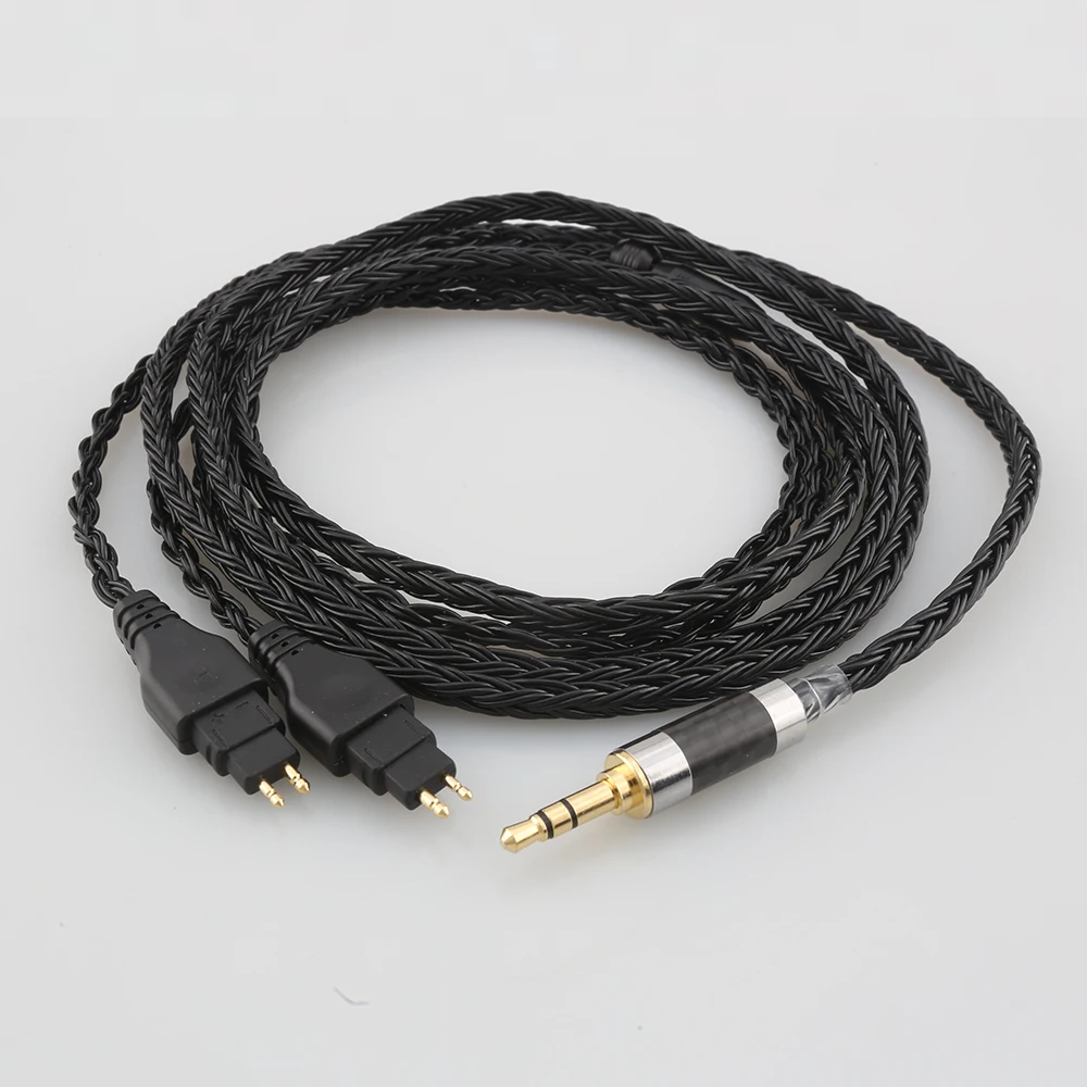 HiFi 16 Core Black 7N OCC наушники с медным покрытием Cable для Sennheiser HD580 HD600 HD650 HDxxx HD660S HD58x HD6xx наушники