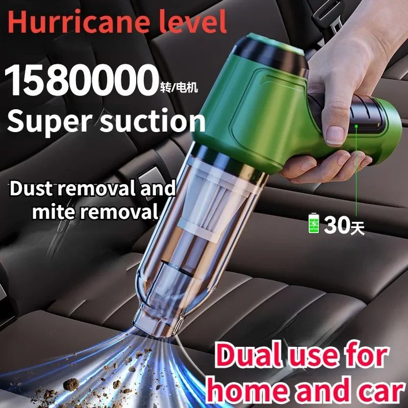 

Комбинированный пылесос с USB-зарядкой для автомобиля, бытовой пылесос для маленького автомобиля с полностью автоматической мощной очисткой