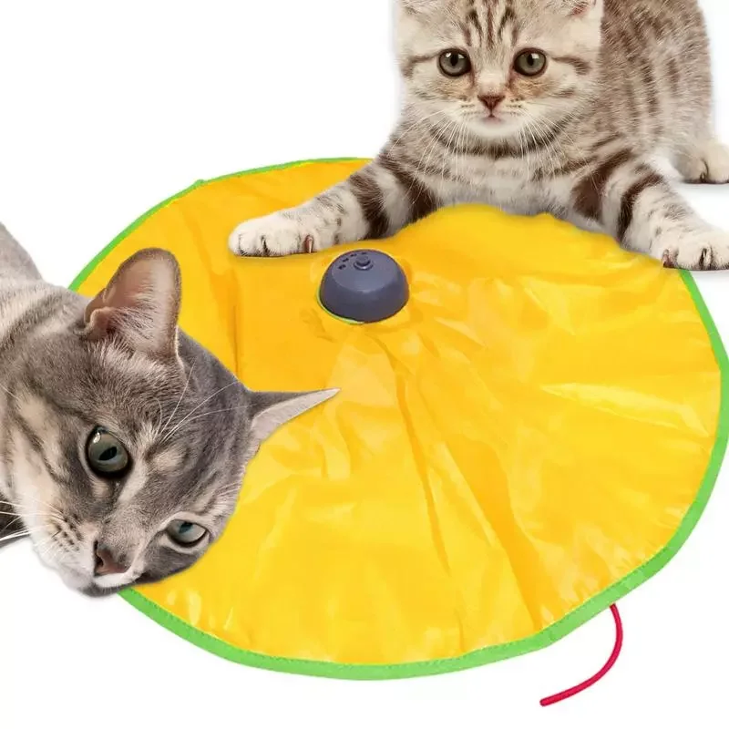 

Toys For Indoor Cats Turntable Toy With Teasing Tail Motion Catch The Tail Toy Undercover Mouse