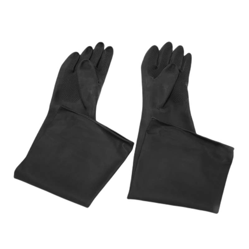 

12X Sand Blasting Gloves For Sandblast Cabinet Gloves 60X20cm