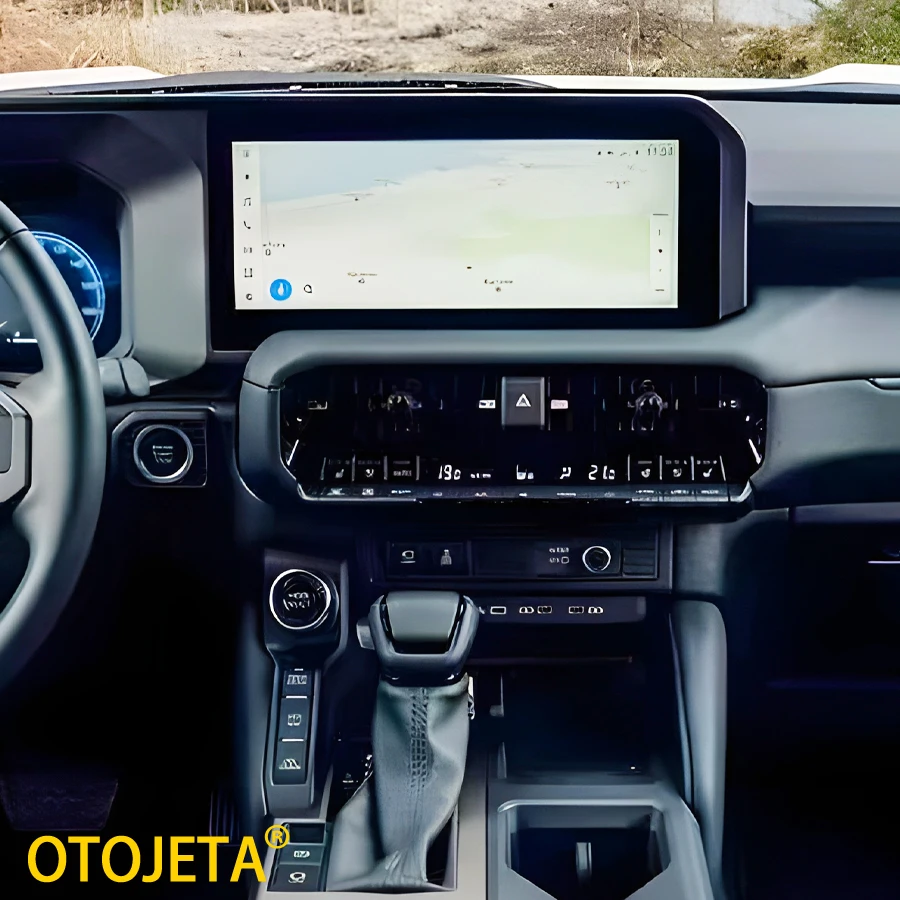 Автомагнитола 12 3 дюйма для Toyota Prado LC250 обновленная версия с низким качеством до