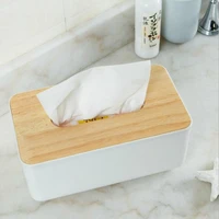 tissue box wooden cover toilet paper box solid wood napkin holder case simple stylish home car tissue paper dispenser