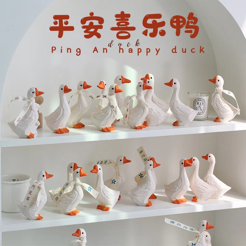 

Come on Duck Ornament Peaceful Joy Inspirational Duck Desktop Ornament Ornament Creative Gift Valentine's Day Gift