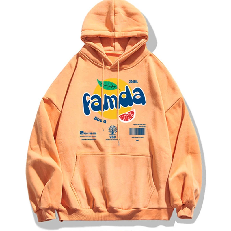 

New Hip Hop Fun Streetwear Cute Sweatshirt Women Big Size Hoodies Oversized Casual Couples Goth Spring Clothes Korean Fashion